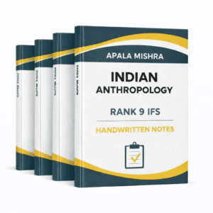 Apala Mishra Anthropology Handwritten Notes for 2025-2026 Printed Booklets Set of 4