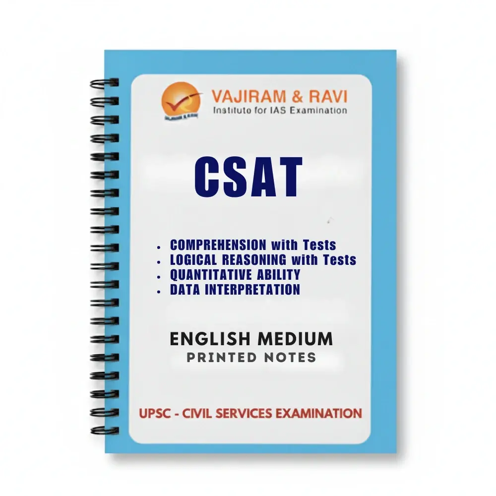 Vajiram CSAT Complete Booklet Set 2025-26 with Practice Questions