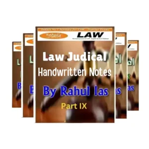 Rahul IAS Law Judiciary Handwritten Notes 2024-25 Set of 22 Booklets