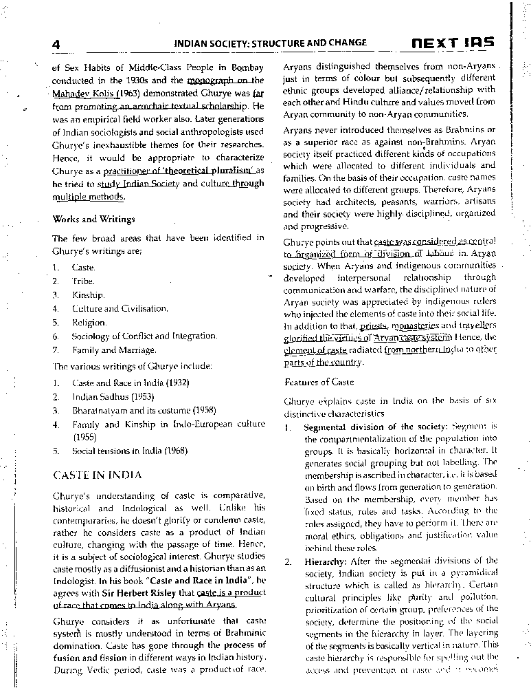 Raj Rai Sociology Notes by Next IAS 2025-26 Printed Booklets Set of 2 - Image 3