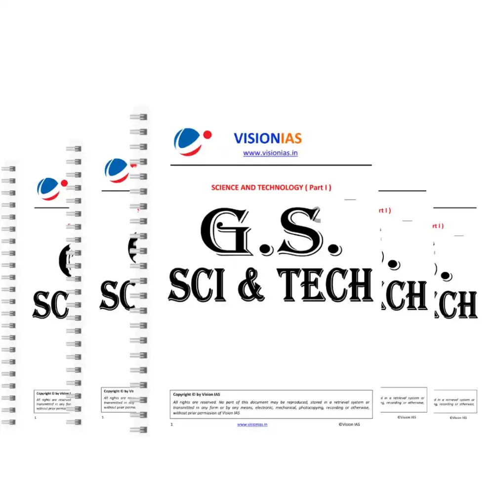 Vision IAS Science and Technology Notes 2025-2026 English GS Booklets Set of 2