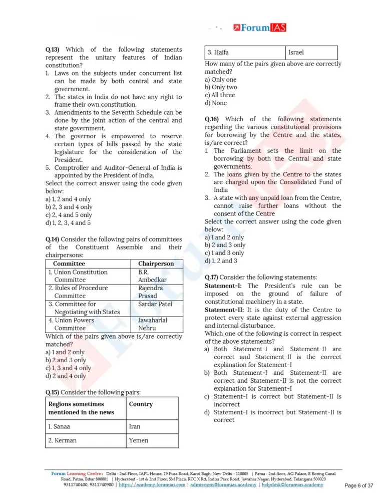 Forum IAS Prelims Test Series 2026 | UPSC Prelims Test Series in English - Image 4