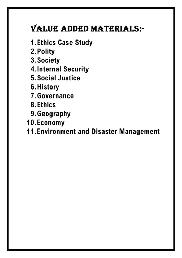 Vision IAS GS Value Added Materials 2026-27 | Complete Set of 11 - Image 2