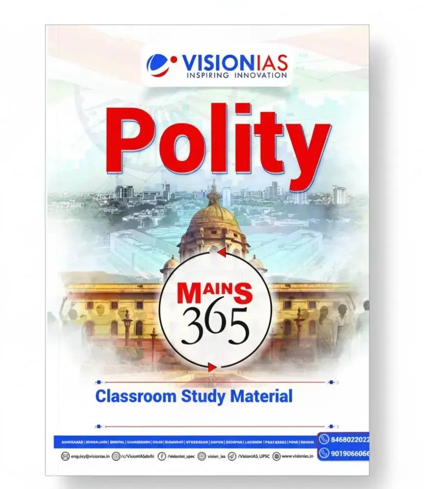 Vision IAS Polity and Governance Mains 365 Yearly Magazine 2025 | English Medium Edition