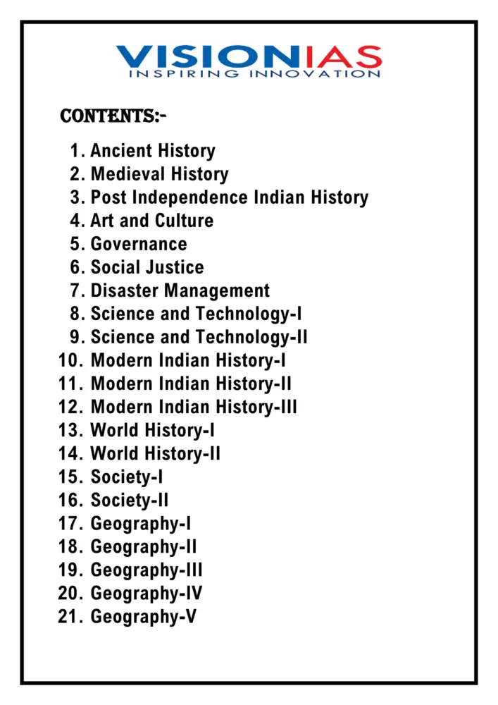Vision IAS Notes – GS 2025-26 Booklets Set of 46 in English - Image 2