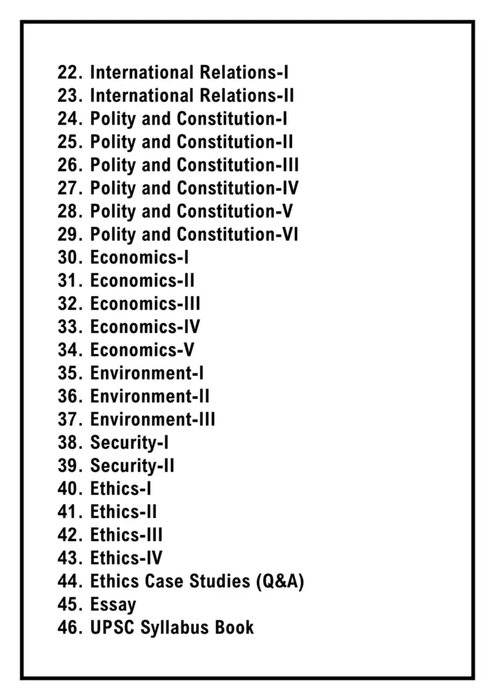 Vision IAS Notes – GS 2025-26 Booklets Set of 46 in English - Image 3